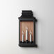 Savannah VX 3 Light 22 inch Antique Copper and Black Oxide Outdoor Wall Mount in Antique Copper/Black