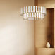 Miramar 6 Light 32.75 inch Capiz and Natural Aged Brass Chandelier Ceiling Light