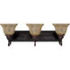 Symphony 3 Light 26 inch Oil Rubbed Bronze Bath Vanity Wall Light