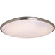 Rim EE 2 Light 21 inch Satin Nickel Flush Mount Ceiling Light