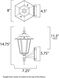 Builder Cast 1 Light 17 inch White Outdoor Wall Mount