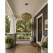Bali 1 Light 15.75 inch Natural Outdoor Pendant