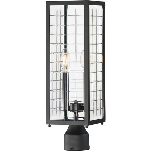 Magnus 2 Light 19.5 inch Black Outdoor Pole/Post Mount