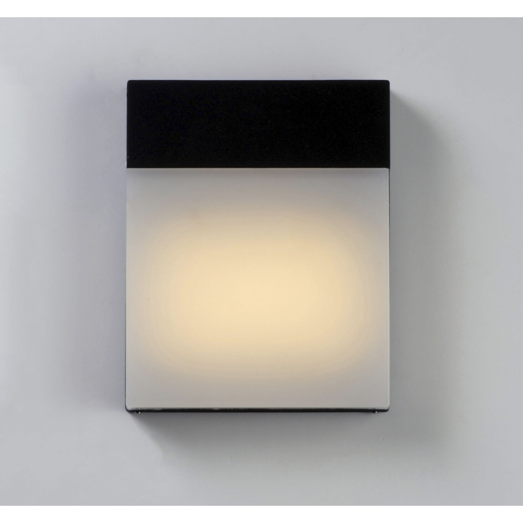 Eyebrow LED 8 inch Black Outdoor Wall Mount