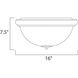 Bayview 2 Light 16 inch Bronze Flush Mount Ceiling Light