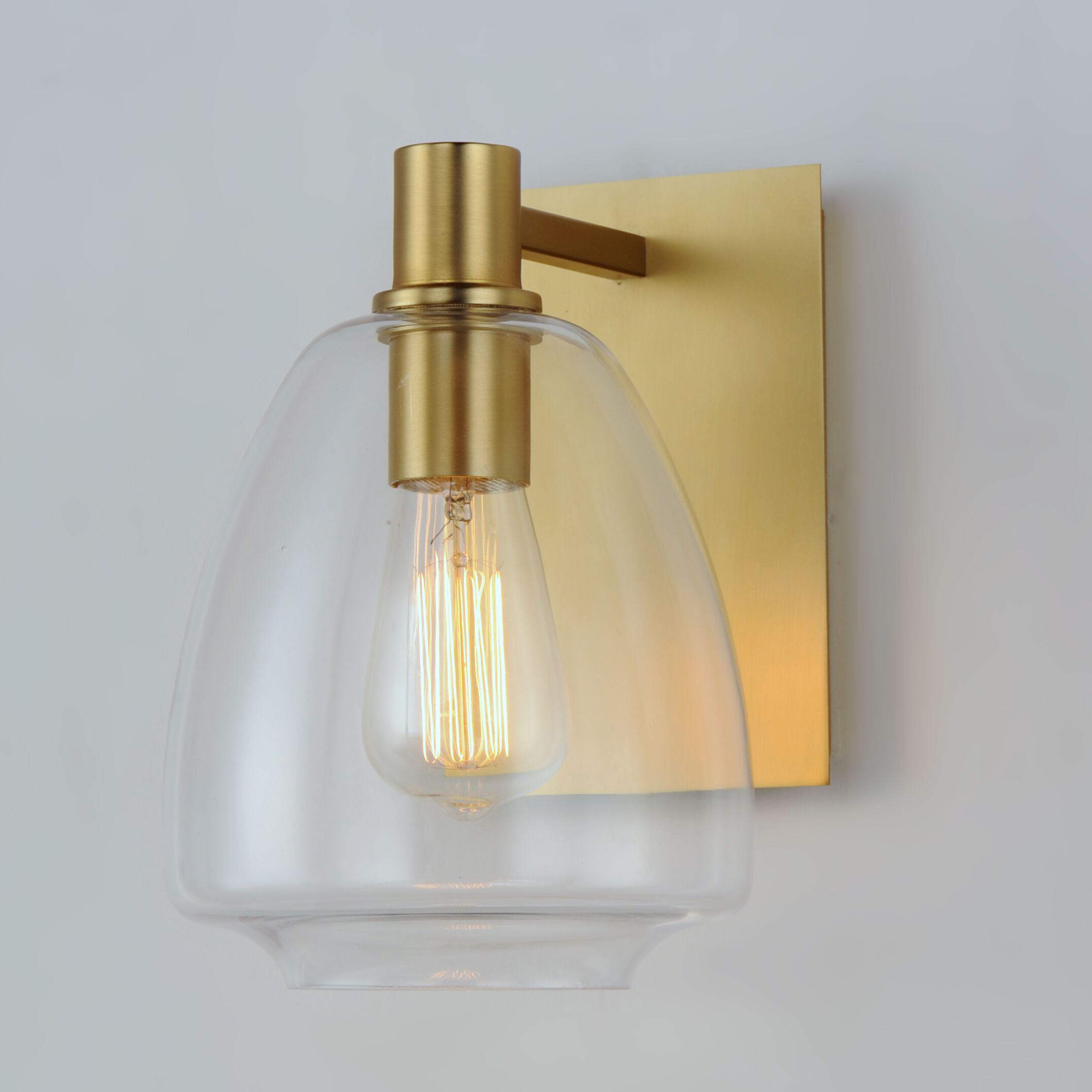 Babylon 1 Light 7 inch Satin Brass Wall Sconce Wall Light