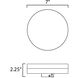Tuner LED 7 inch Black Flush Mount Ceiling Light