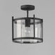 Belfry 1 Light 12 inch Black Outdoor Flush Mount in Clear