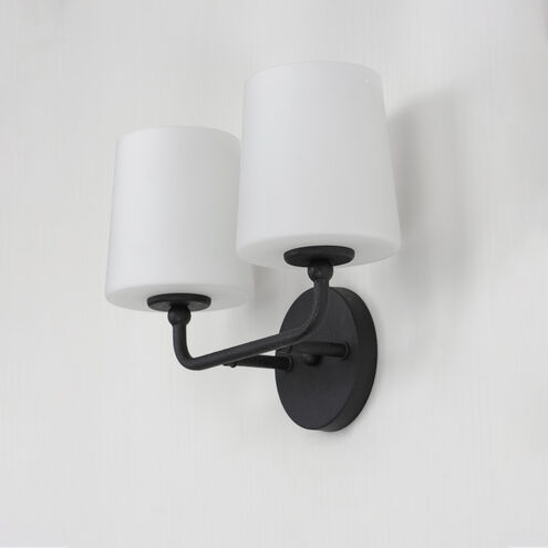 Bristol 2 Light 13 inch Anthracite Wall Sconce Wall Light