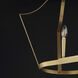 Arden 6 Light 48 inch Natural Linear Pendant Ceiling Light