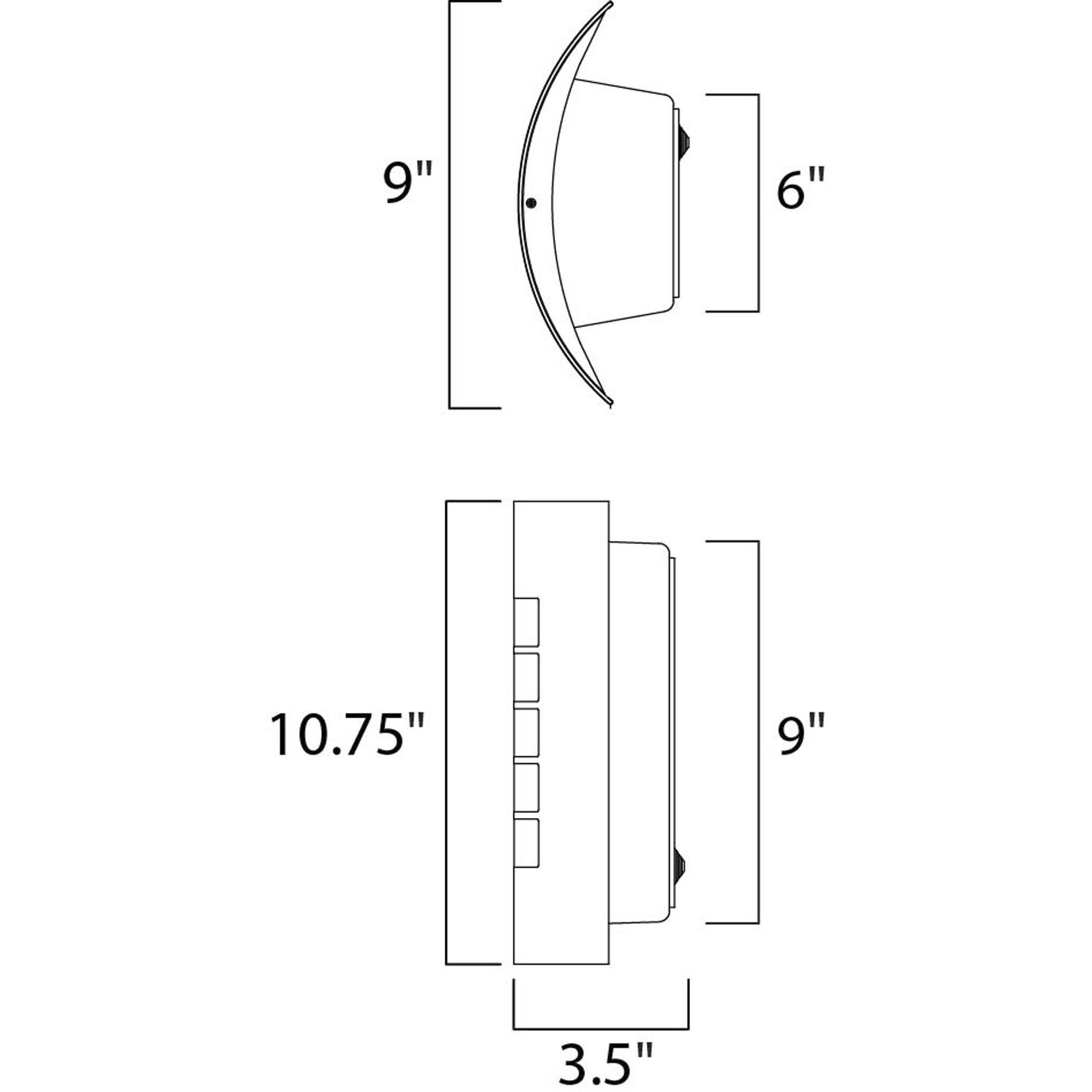View LED E26 LED 11 inch Bronze Outdoor Wall Sconce