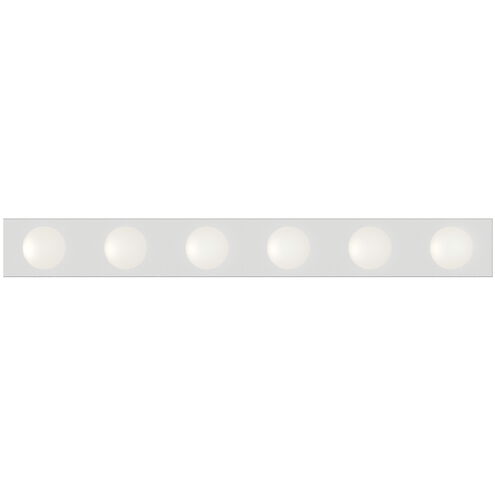 Essentials - 445x 6 Light 36 inch Polished Chrome Bath Light Wall Light