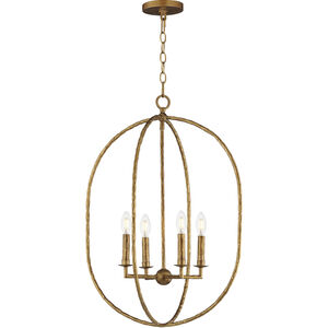 Martel 4 Light 20 inch Etruscan Gold Multi-Light Pendant Ceiling Light