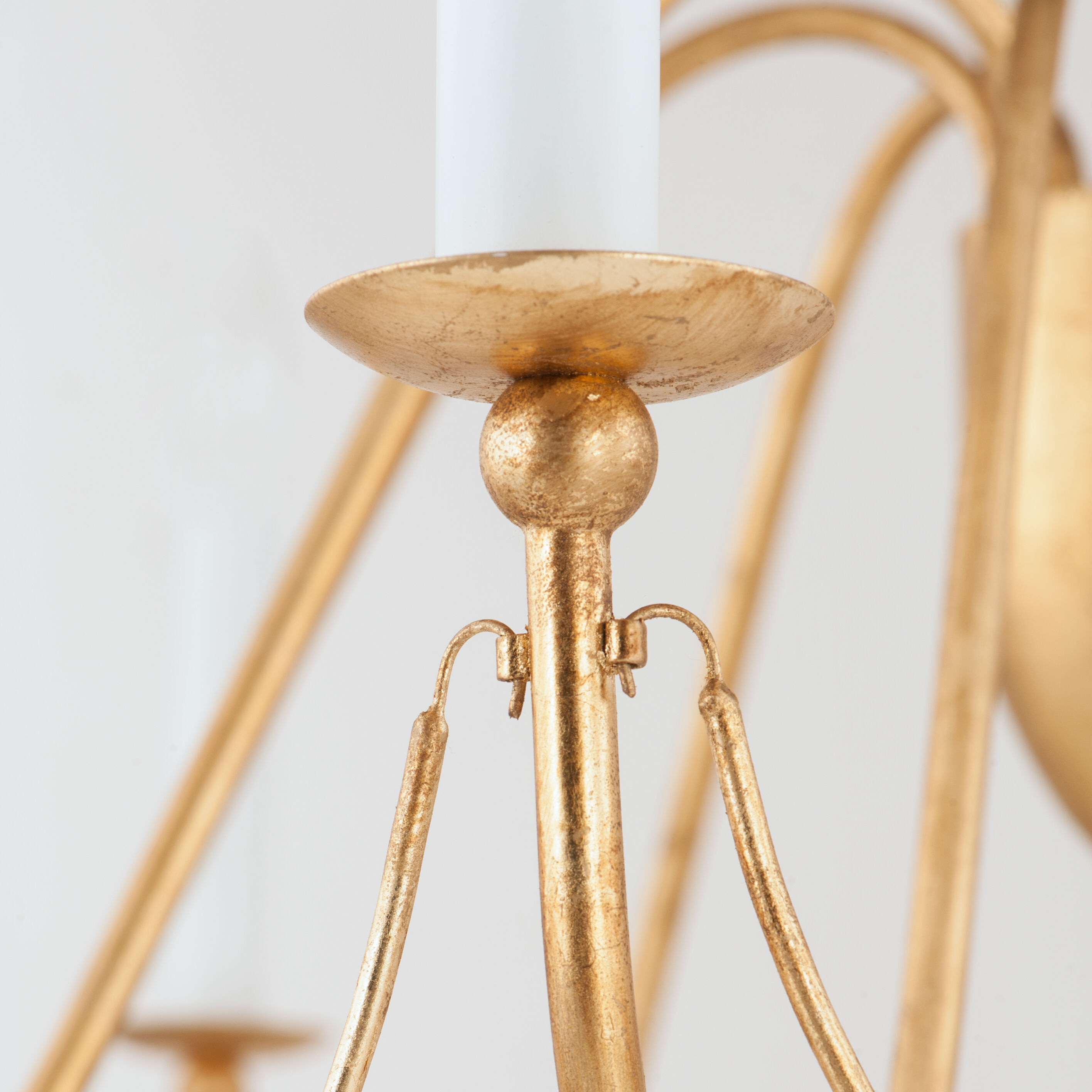 Maxim 12168GL Plumette 8 Light 36 inch Gold Leaf Chandelier