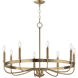 Frankie 8 Light 29 inch Heritage Single-Tier Chandelier Ceiling Light
