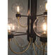 Bauhaus 9 Light 28 inch Bronze/Satin Brass Multi-Tier Chandelier Ceiling Light