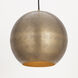 Aurelia 1 Light 13.5 inch Weathered Brass Single Pendant Ceiling Light