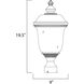 Carriage House VX 1 Light 19.5 inch Oriental Bronze Outdoor Pole/Post Mount