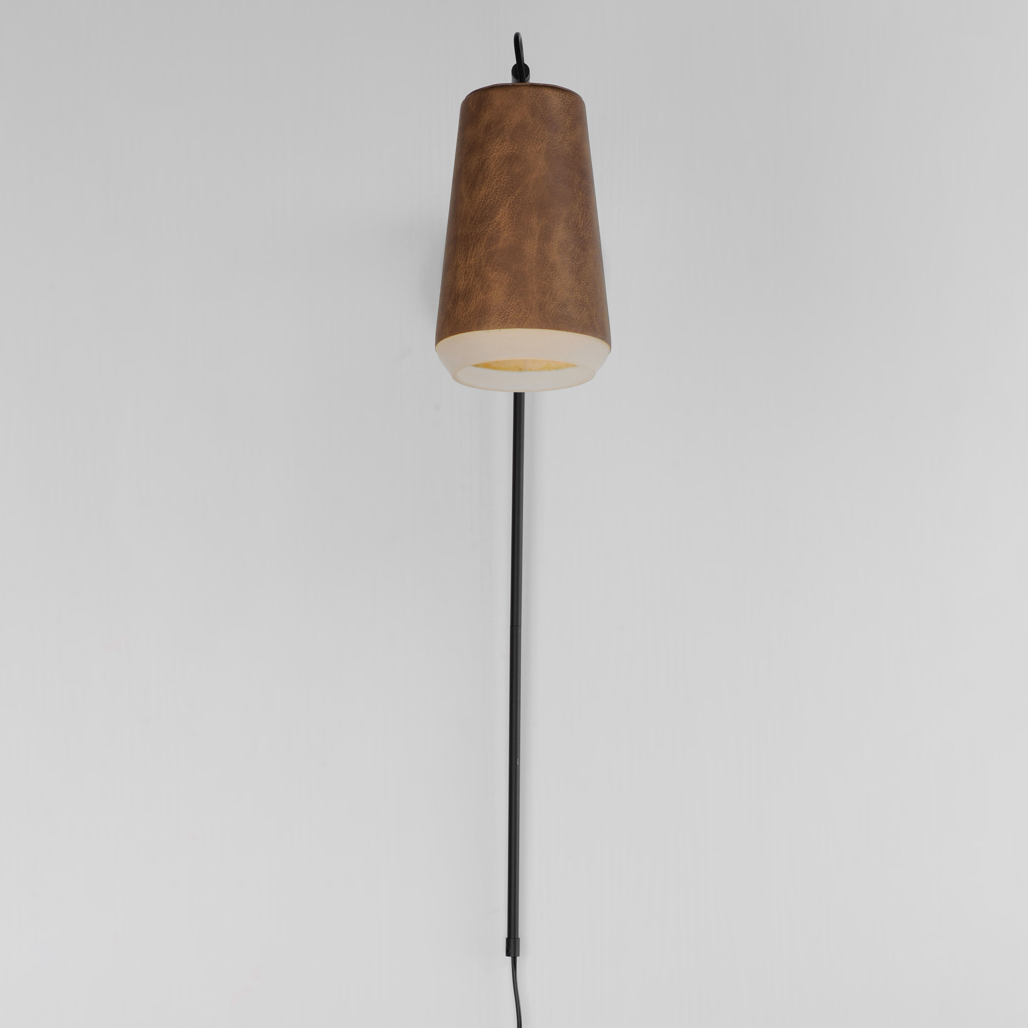 Maxim 10096WWDTN Scout LED 6 inch Weathered Wood/Tan Leather