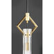 Flambeau 1 Light 3 inch Black/Antique Brass Single Pendant Ceiling Light