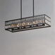 Madeline 6 Light 38.25 inch Black Linear Pendant Ceiling Light