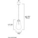 Nyla 1 Light 9.5 inch Satin Nickel Single Pendant Ceiling Light
