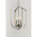 Provident 3 Light 10 inch Satin Nickel Chandelier Ceiling Light