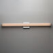 Rail LED 36 inch Polished Chrome Bath Vanity Wall Light