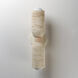 Pompeii 2 Light 5 inch Travertine and Oyster Wall Sconce Wall Light