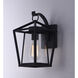 Artisan 1 Light 14 inch Black Outdoor Wall Mount