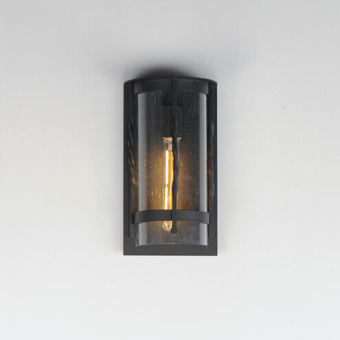 Foundry 1 Light 12 inch Black Outdoor Wall Mount