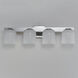 Scoop LED 29.5 inch Polished Chrome Bath Vanity Wall Light in Marble
