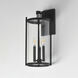 Belfry 3 Light 9 inch Black Outdoor Hanging Lantern in Clear