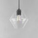 Geode 1 Light 9.5 inch Black Single Pendant Ceiling Light