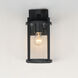 Belfry 1 Light 13 inch Black Outdoor Wall Mount in Clear