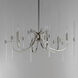 Divine 6 Light 30 inch Polished Nickel Chandelier Ceiling Light