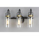 Magnolia 3 Light 18.25 inch Bronze and Gold Bath Vanity Wall Light