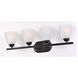 Axis 4 Light 28.5 inch Oil Rubbed Bronze Bath Vanity Wall Light