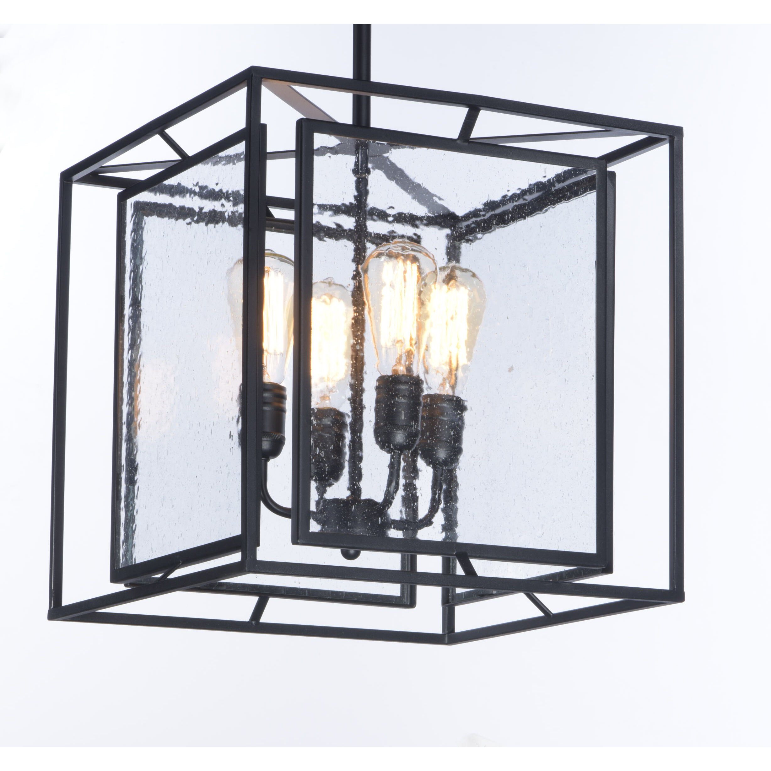 Era 4 Light 16 inch Black Multi-Light Pendant Ceiling Light in Medium Base Incandescent