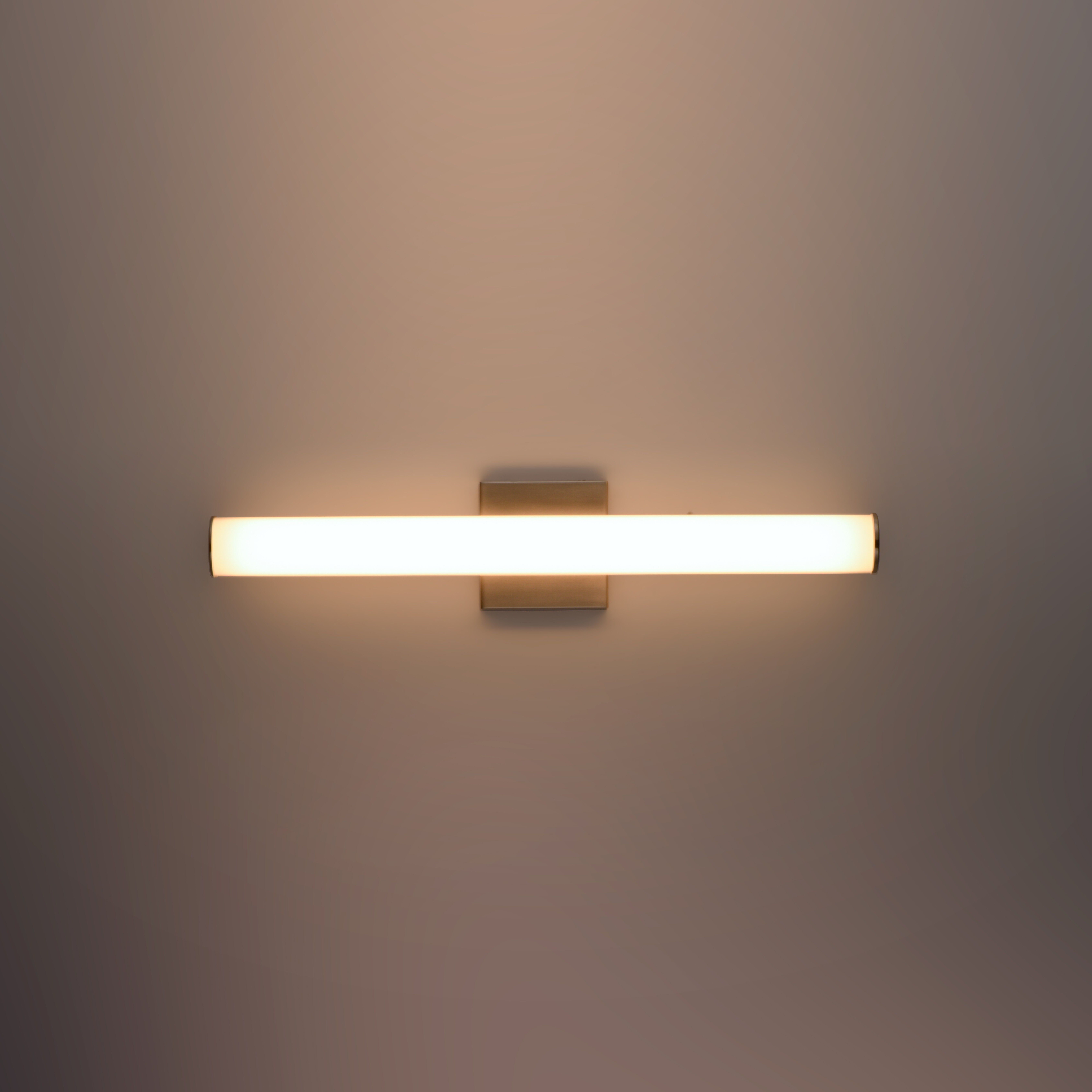 Rail LED 18 inch Satin Nickel Bath Vanity Wall Light