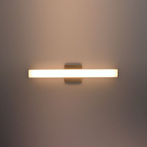 Rail LED 18 inch Satin Nickel Bath Vanity Wall Light