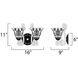 Symphony 2 Light 16 inch Oil Rubbed Bronze Wall Sconce Wall Light