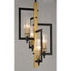 Flambeau 4 Light 13 inch Black and Antique Brass Single Pendant Ceiling Light