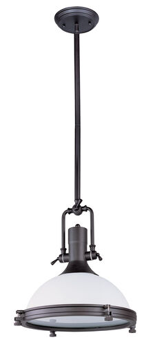 Hi-Bay 1 Light 17.75 inch Bronze Single Pendant Ceiling Light