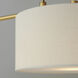 Bongo 3 Light 60 inch Natural Aged Brass Linear Pendant Ceiling Light