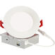 Slim Fire LED 5.25 inch White Flush Mount Ceiling Light