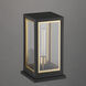 Neoclass 16.5 inch 60 watt Black and Gold Outdoor Deck Lantern