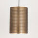 Shaka 1 Light 14 inch Weathered Brass Single Pendant Ceiling Light