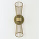 Zeta LED 4.75 inch Natural Aged Brass Wall Sconce Wall Light