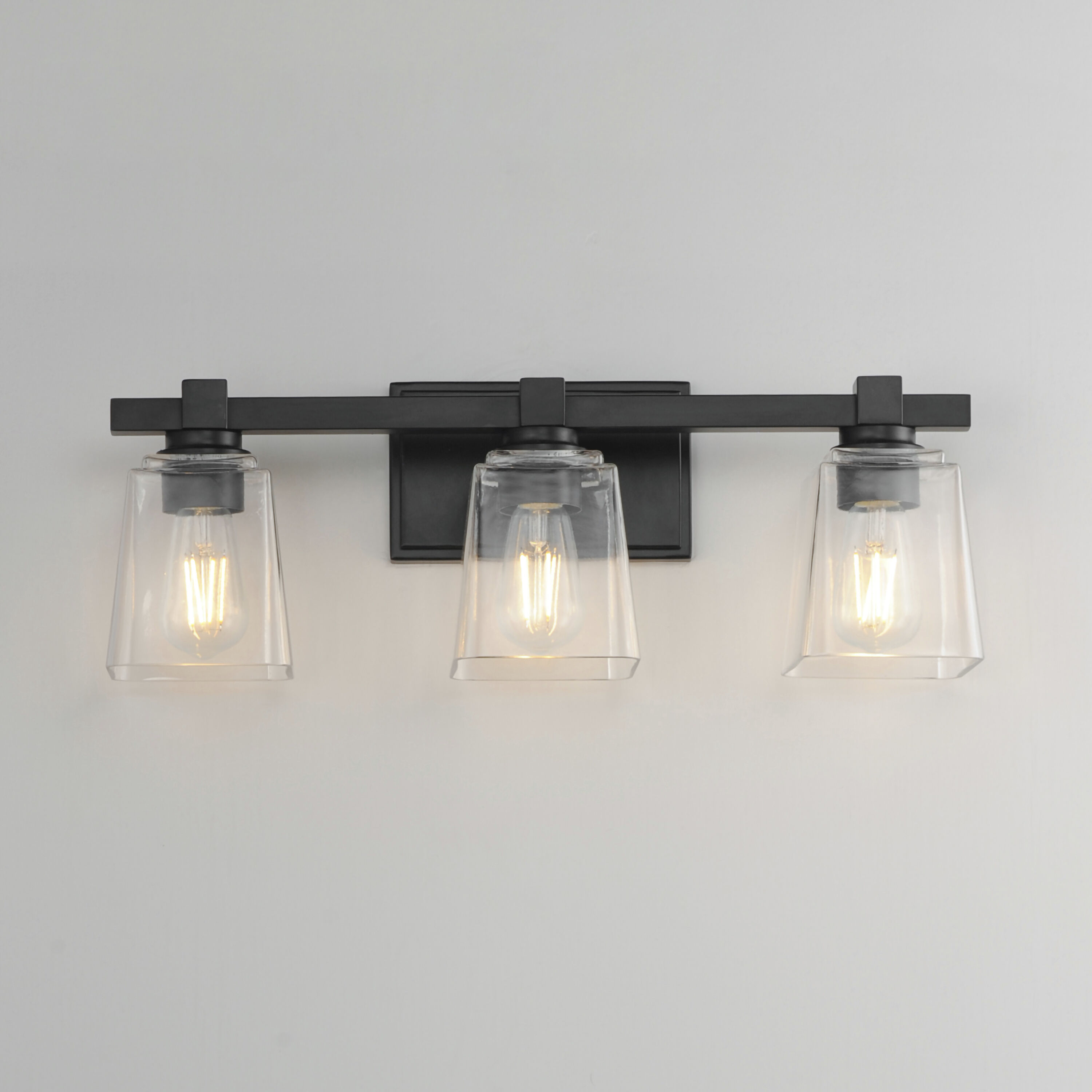 Cubos 3 Light 22.25 inch Black Wall Sconce Wall Light